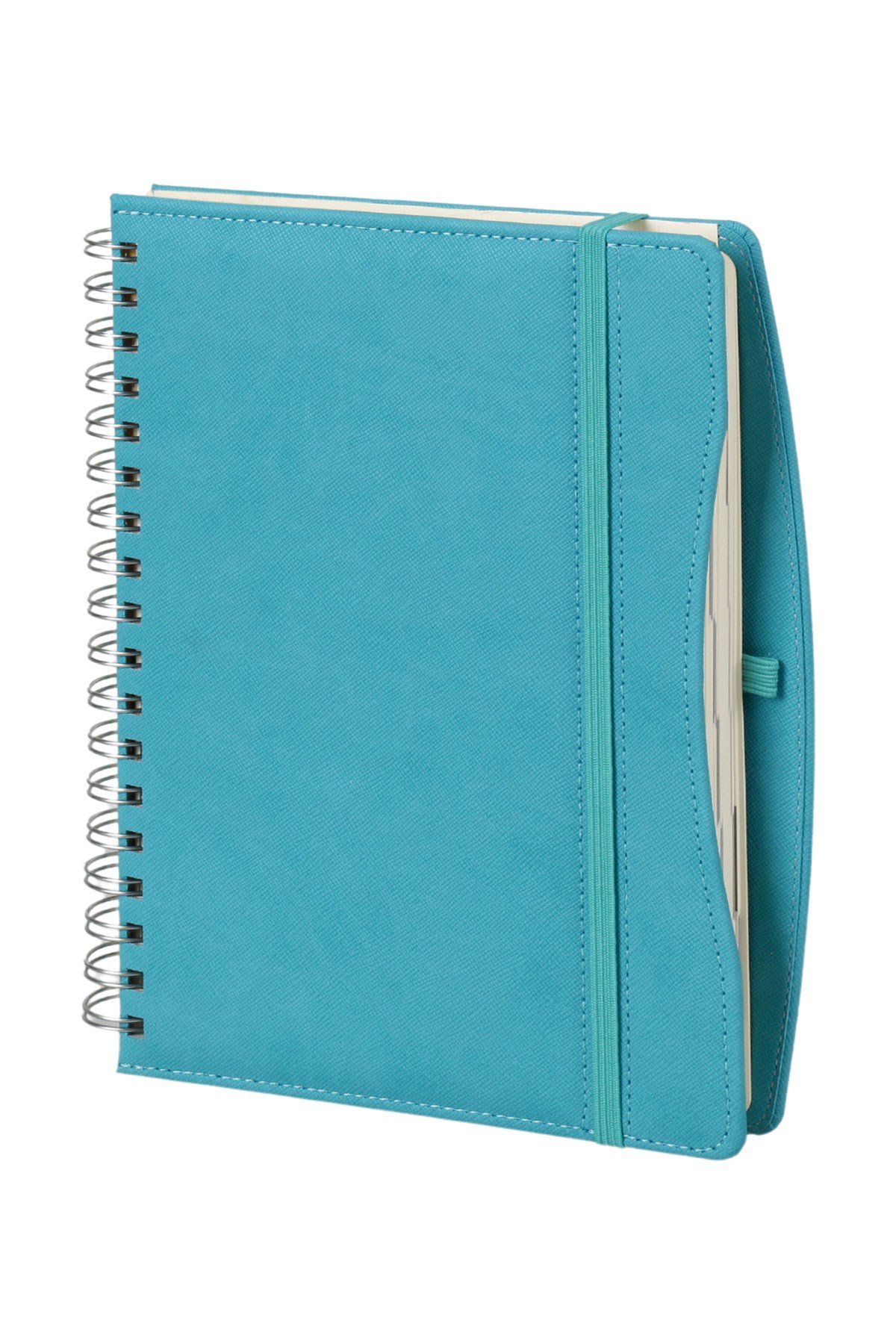 PB1268-Spiralli Termo Deri Günlük Ajanda