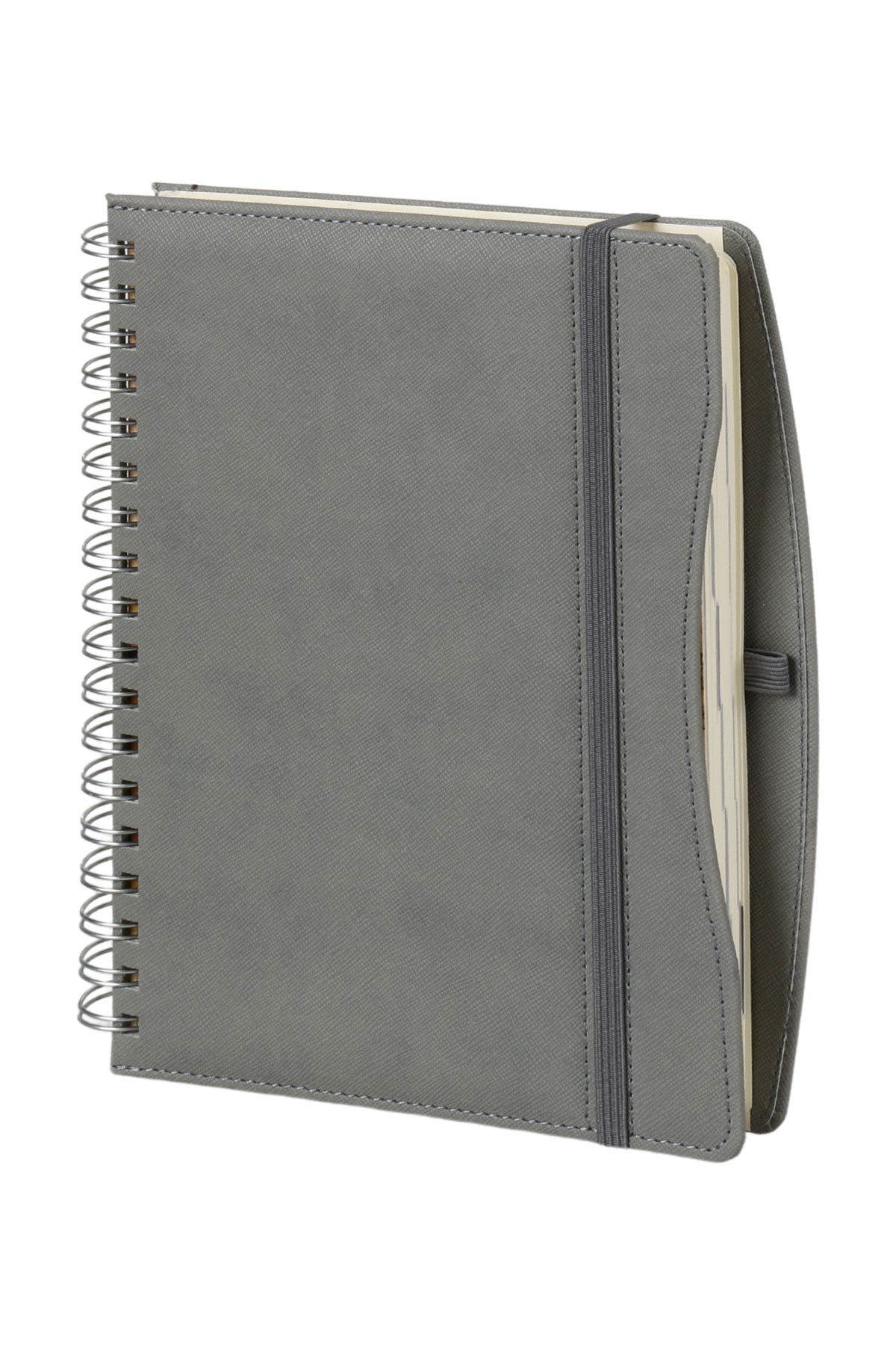 PB1268-Spiralli Termo Deri Günlük Ajanda