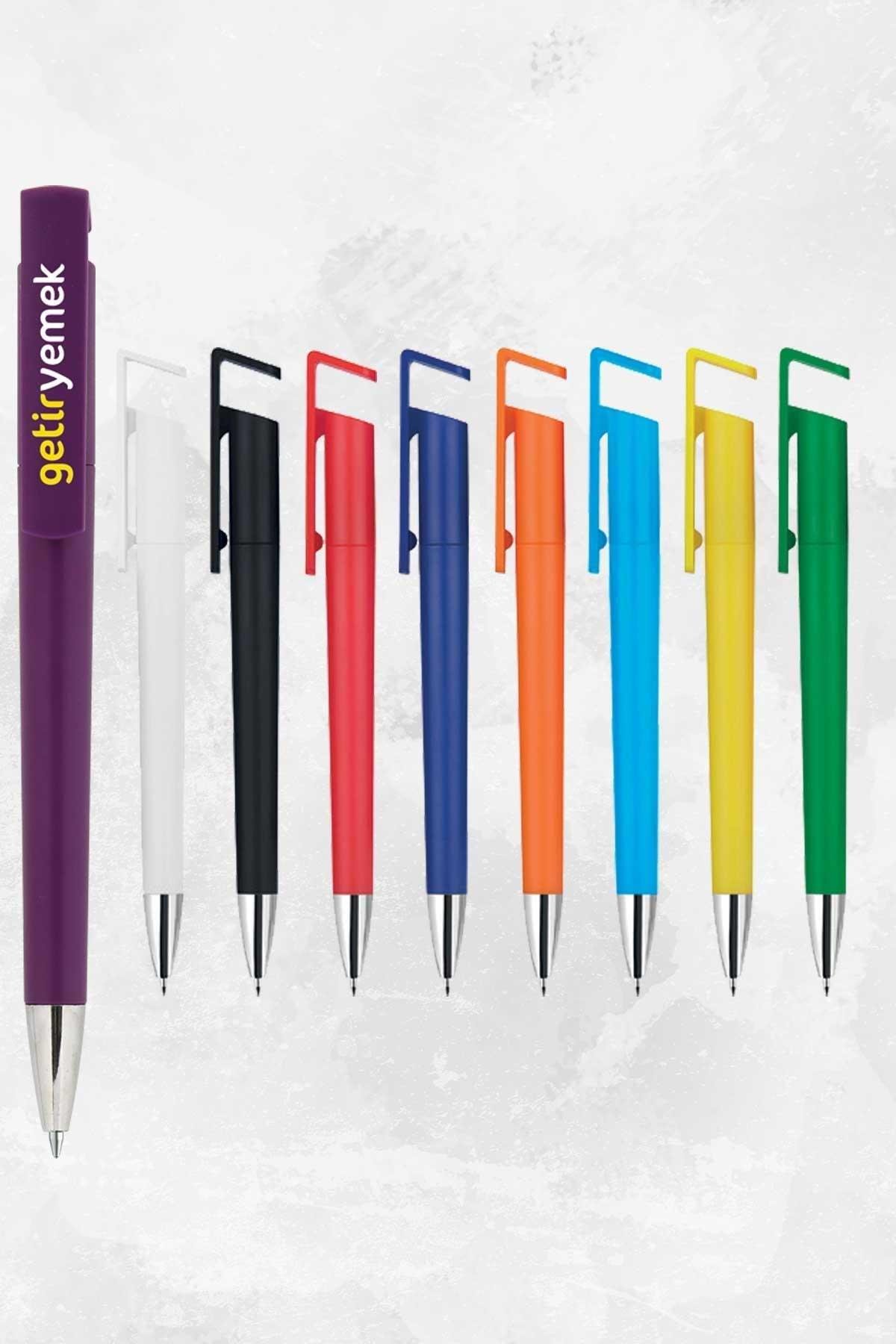 Telefon Standlı Baskılı Tükenmez Kalem-PB1409