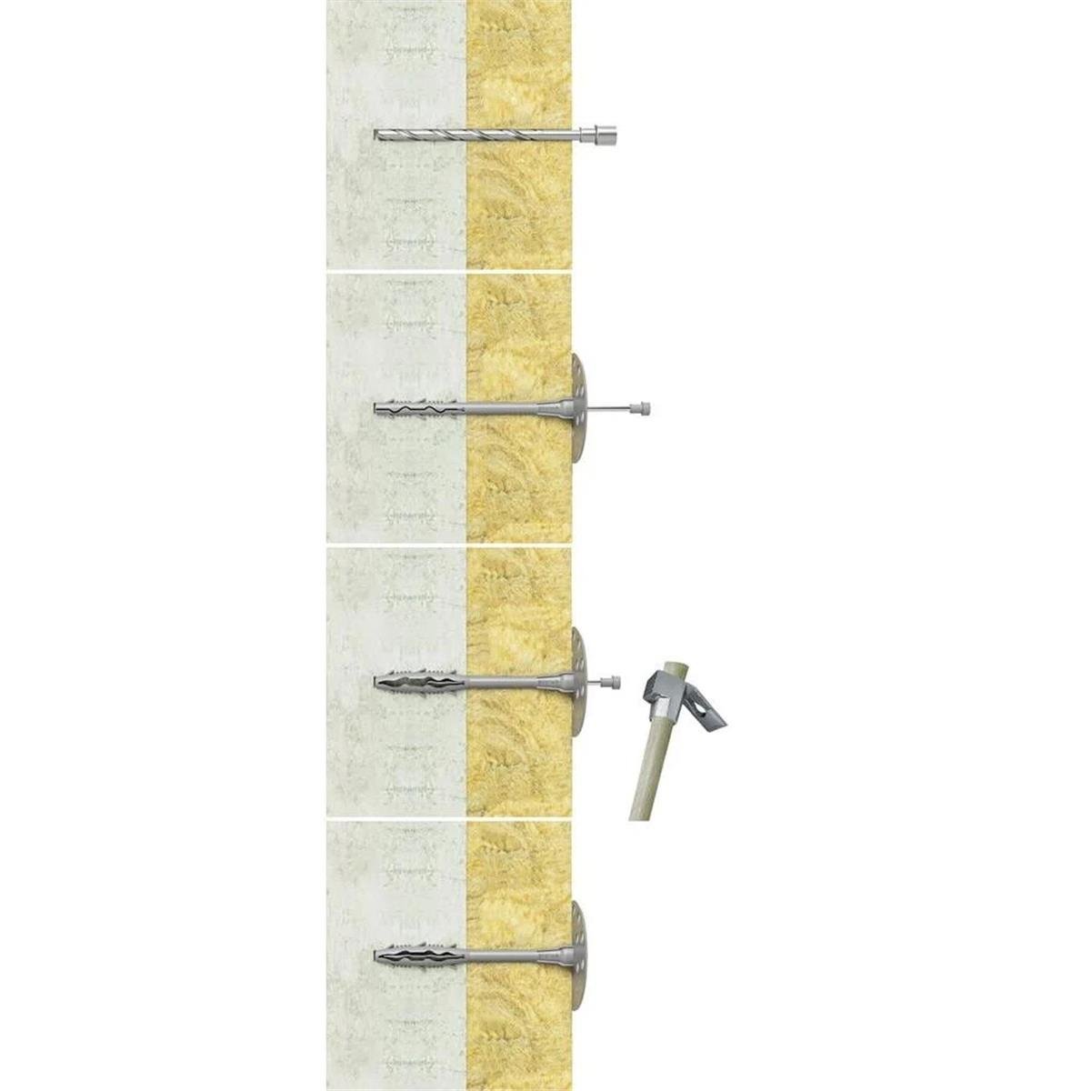 Baumit Standart Mekanik Tırnaklı Çelik Çivili Mantolama Dübeli 135 mm (500 Adet)