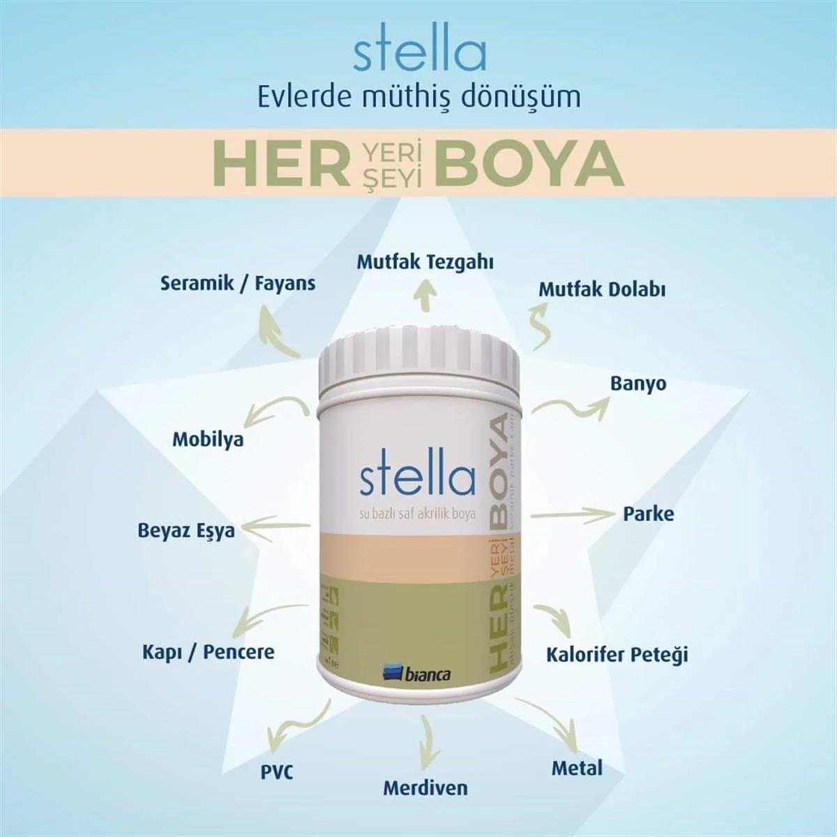 Bianca Stella Boya 1 LT Kese Kağıdı