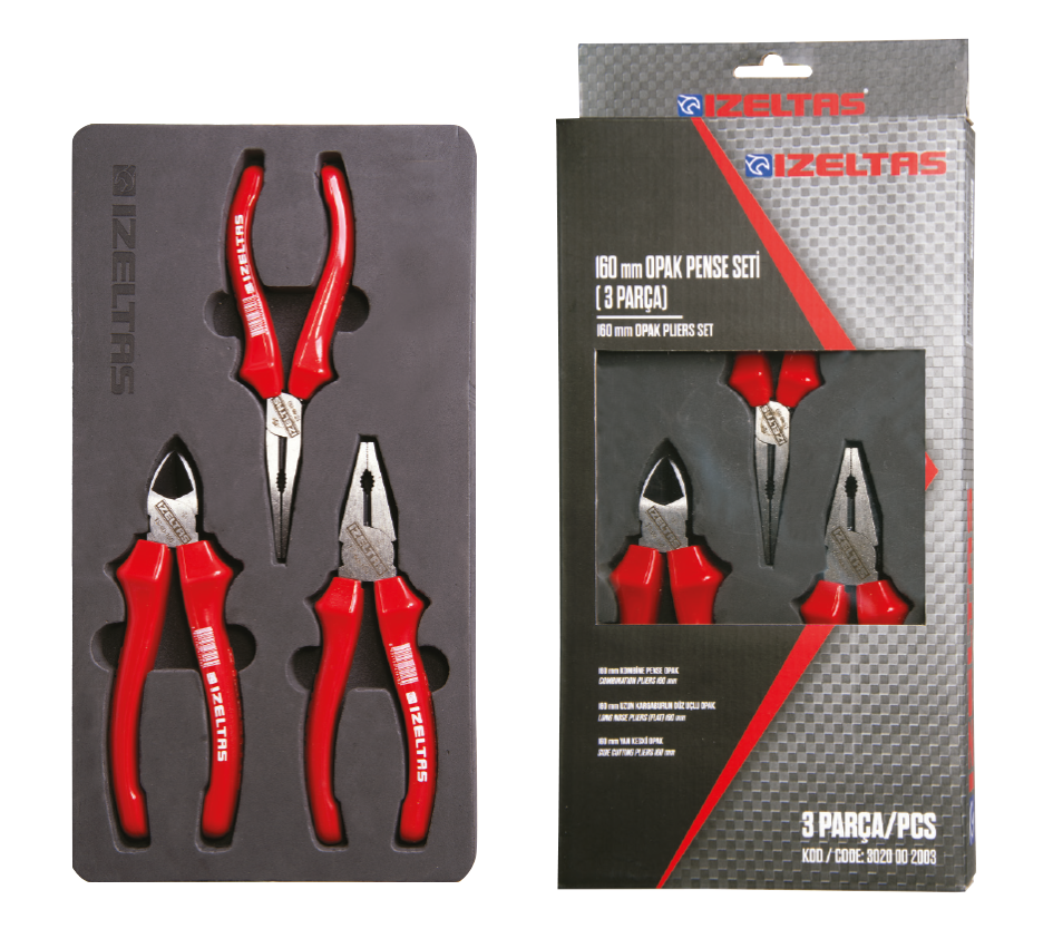 İzeltaş 160 mm Opak Seti (3 Parça)