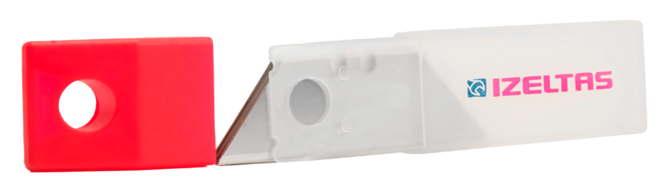 İzeltaş Pro Güvenlikli Trapez Maket Bıçağı Yedek Bıçak