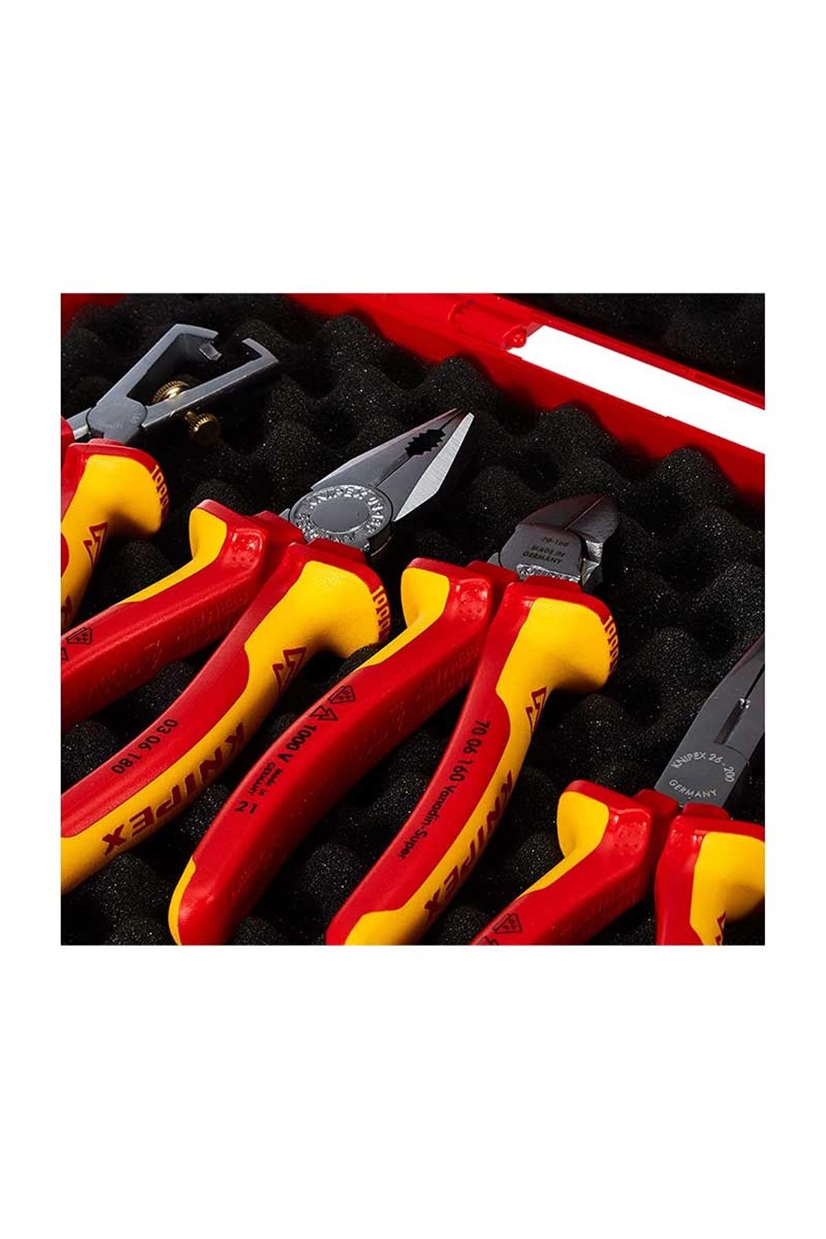 Knipex 00 20 15 - 4 Parçalı VDE Kompakt Kutu