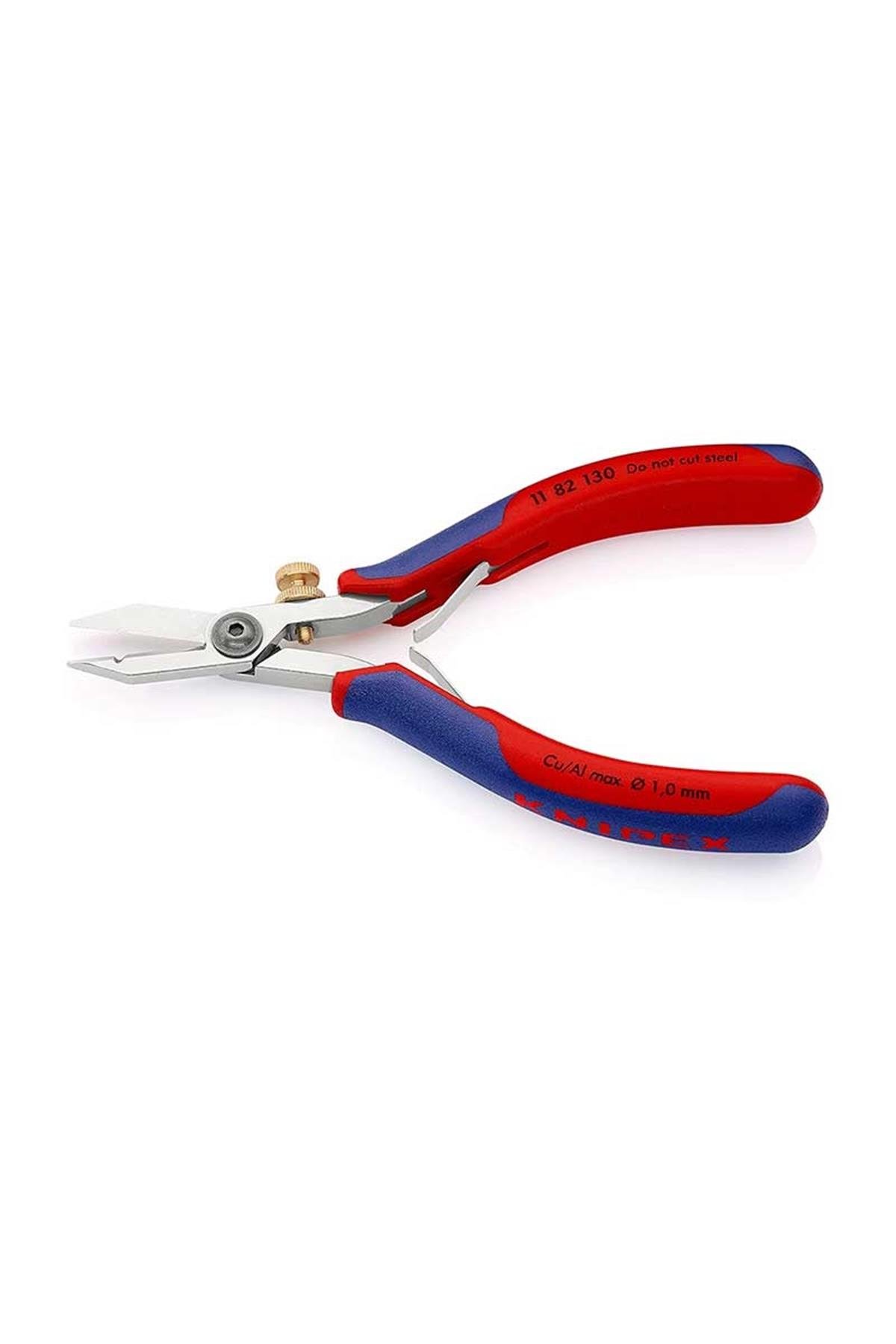 Knipex 11 82 130 Kablo Sıyırma Pensesi (Makas Tip)