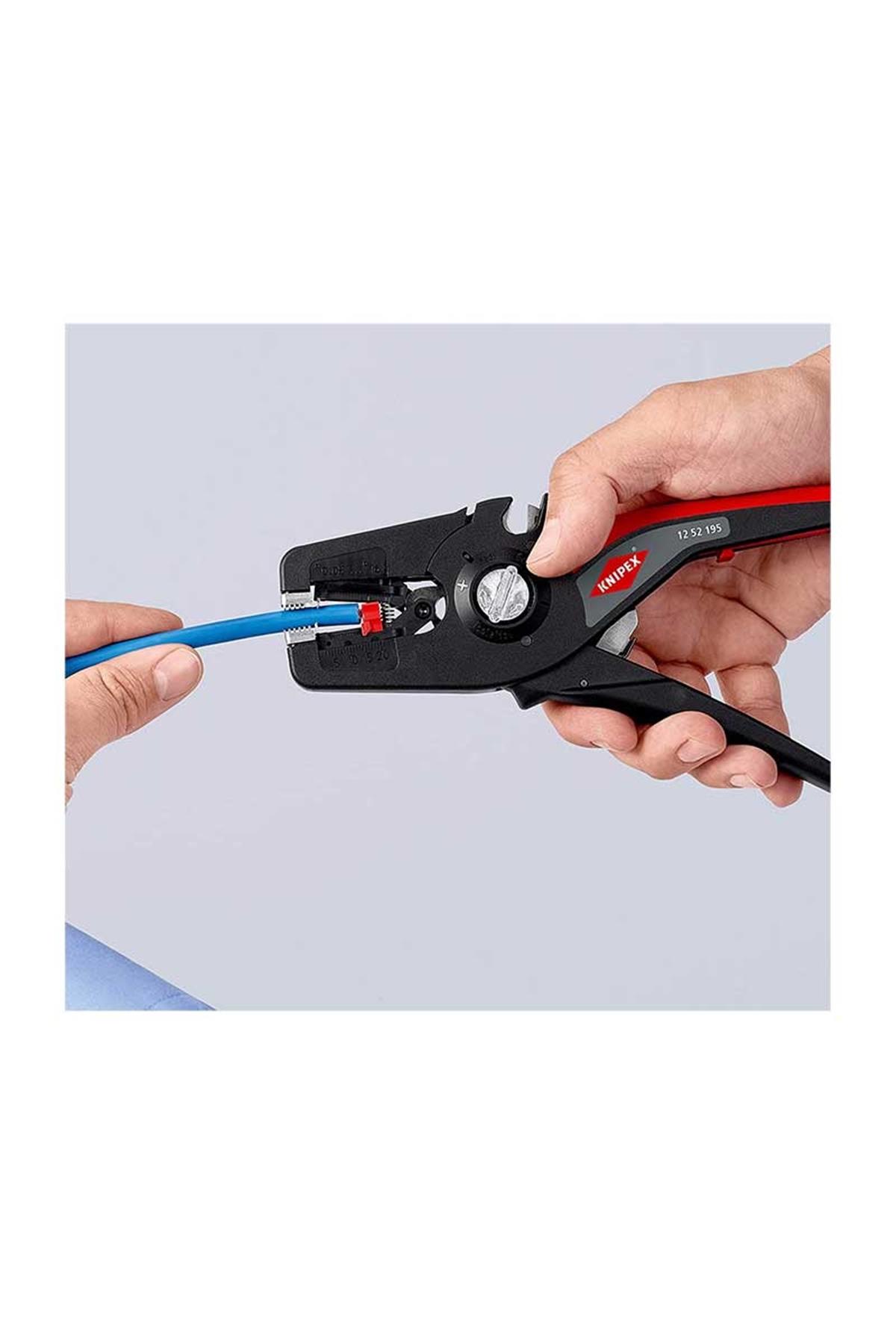 Knipex 12 52 195 Kablo Sıyırıcı