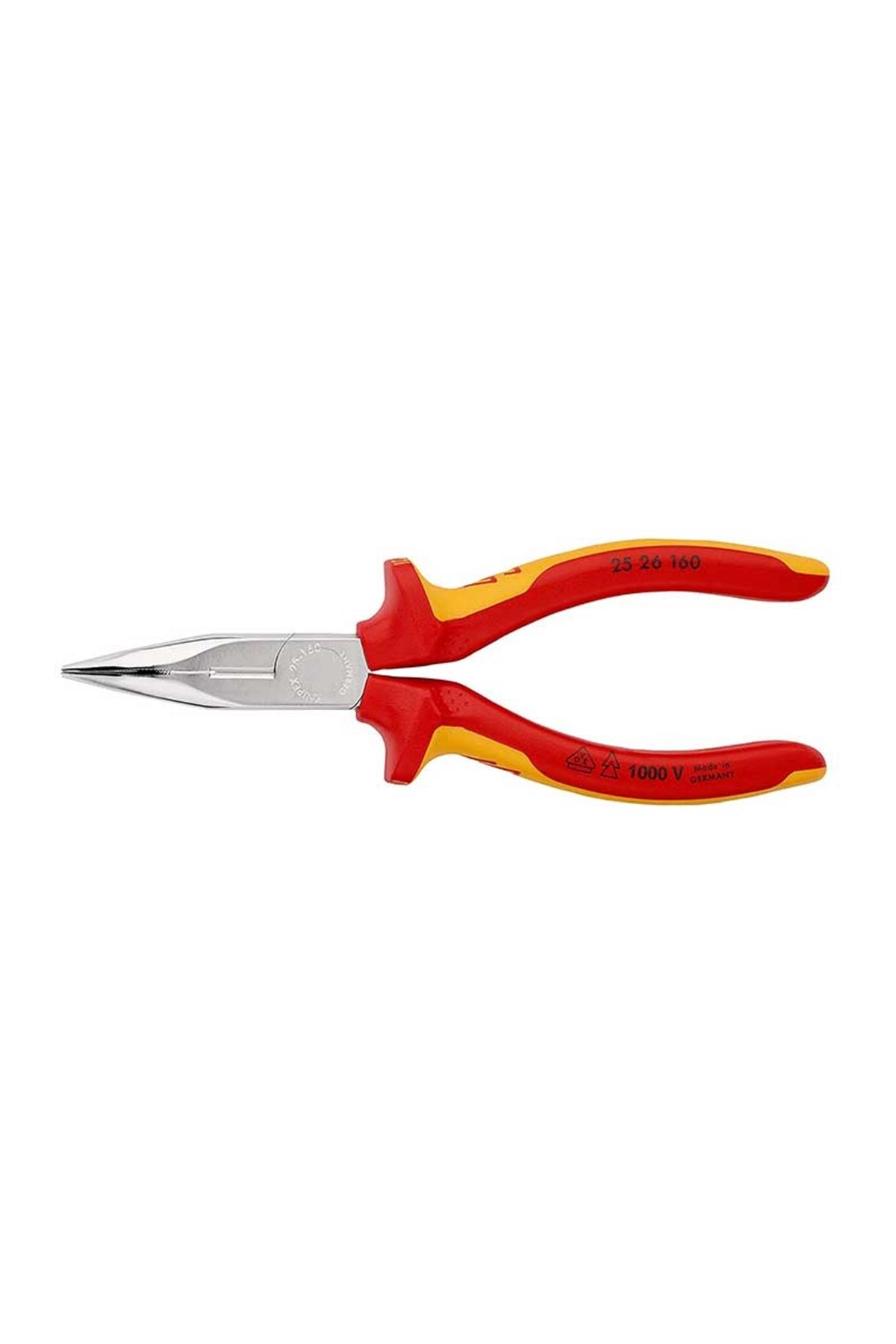 Knipex 25 26 160 VDE Eğri Ağız Kargaburun