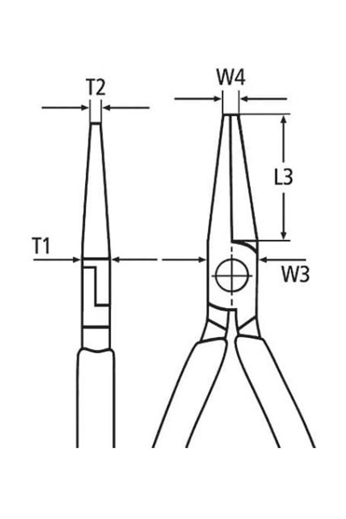 Knipex 26 16 200 VDE Uzun Kargaburun