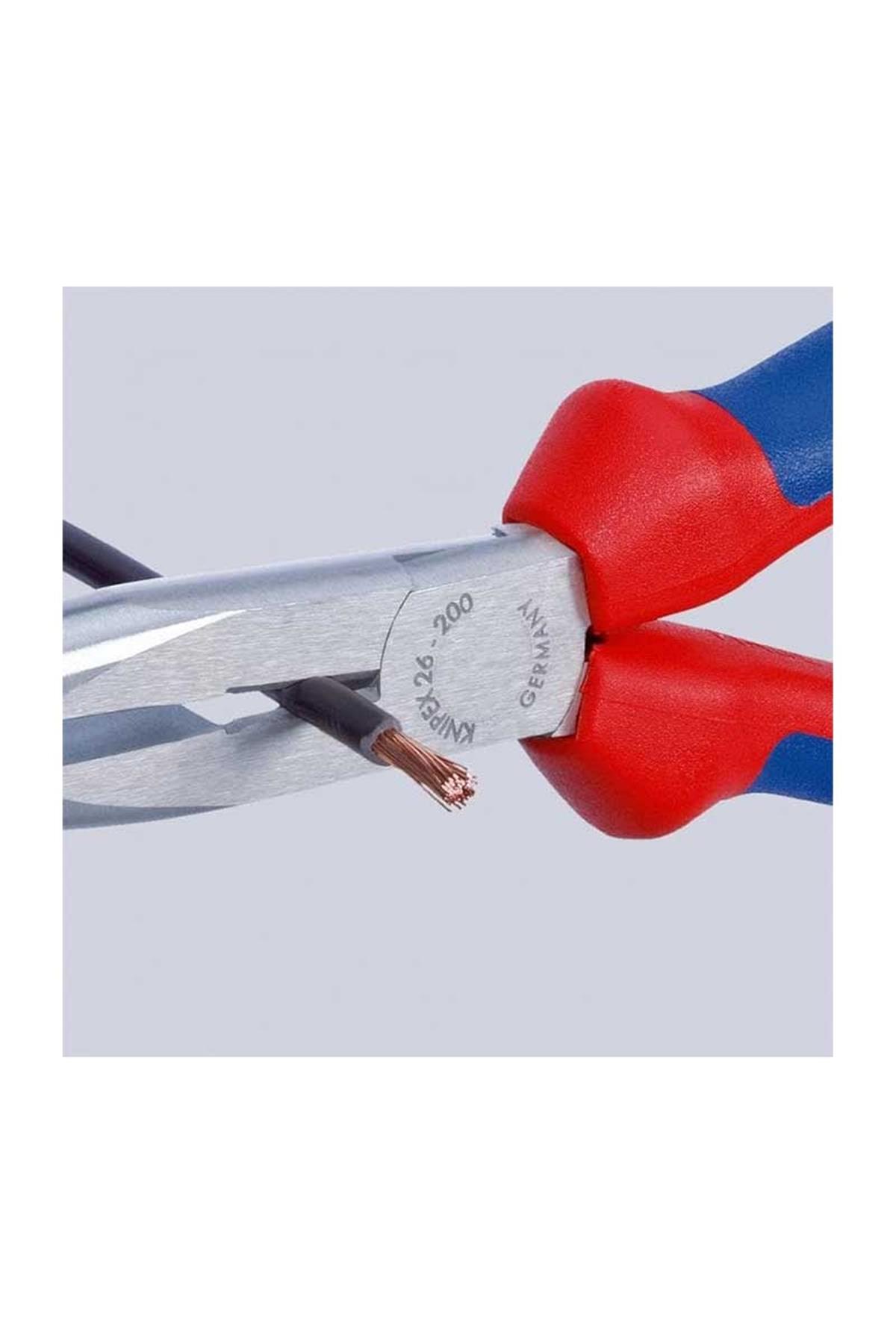 Knipex 26 22 200 Eğri Ağız Kargaburun