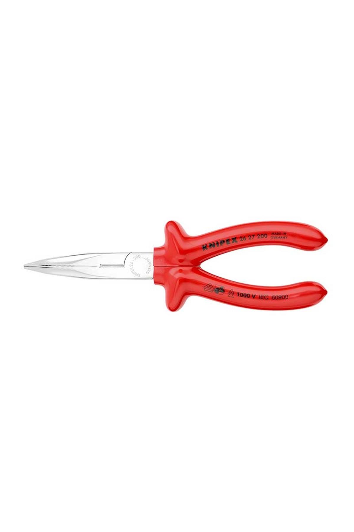Knipex 26 27 200 VDE Eğri Ağız Kargaburun