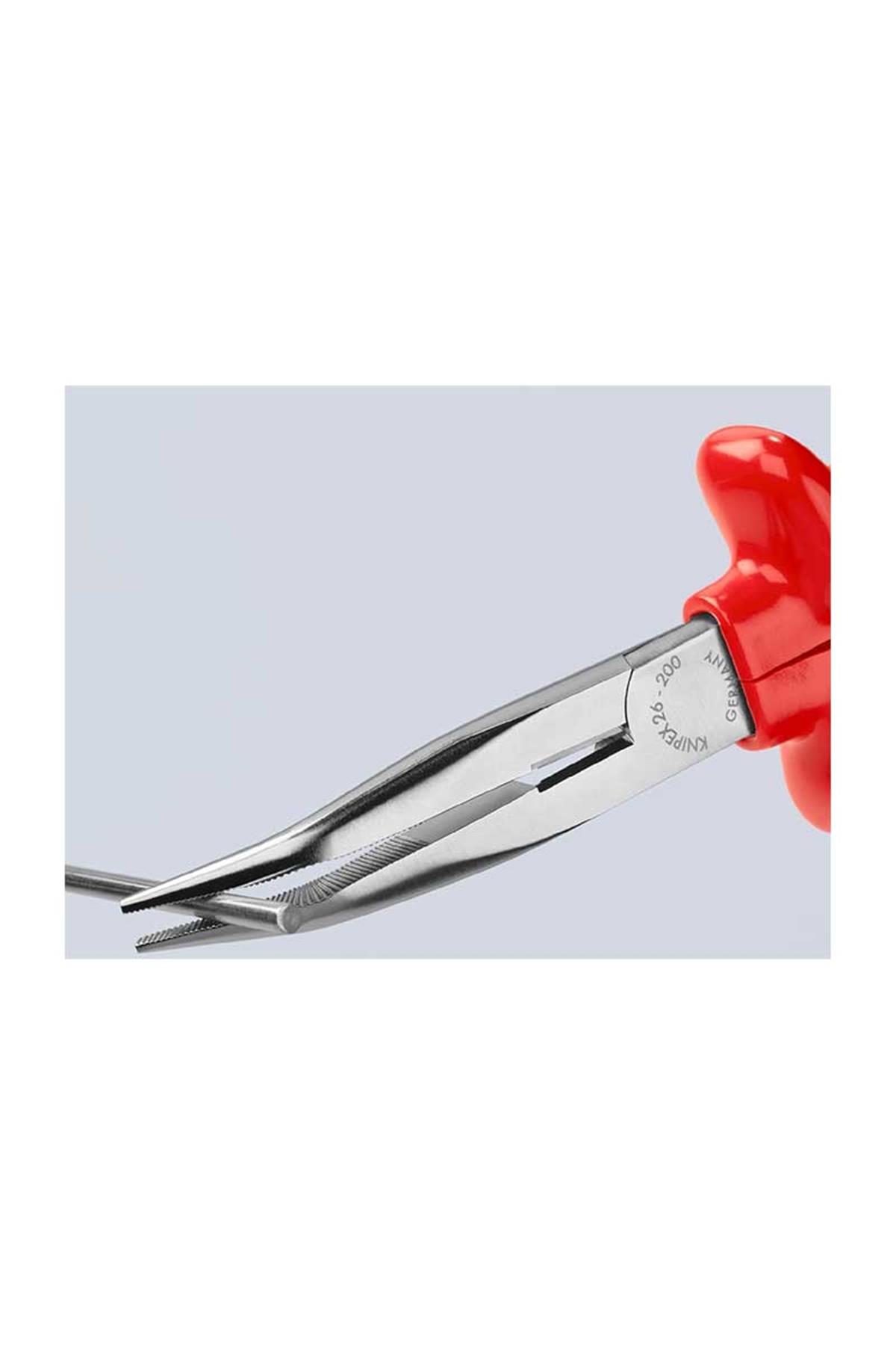 Knipex 26 27 200 VDE Eğri Ağız Kargaburun