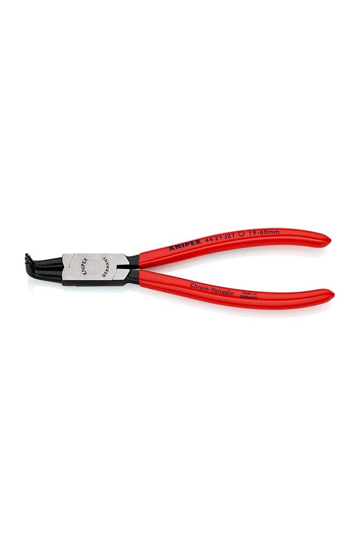 Knipex 44 21 J21 Eğri 90° İç Segman Pensesi