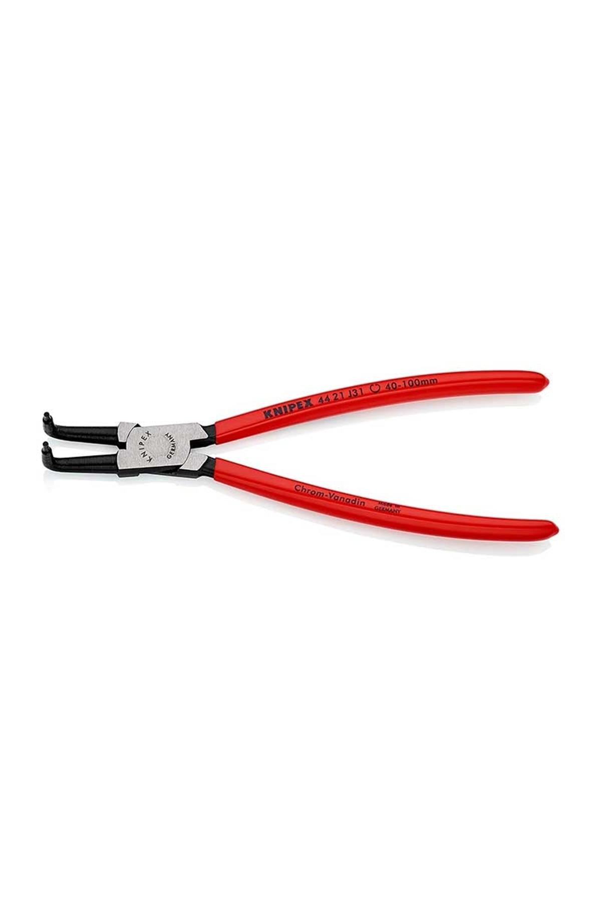 Knipex 44 21 J31 Eğri 90° İç Segman Pensesi