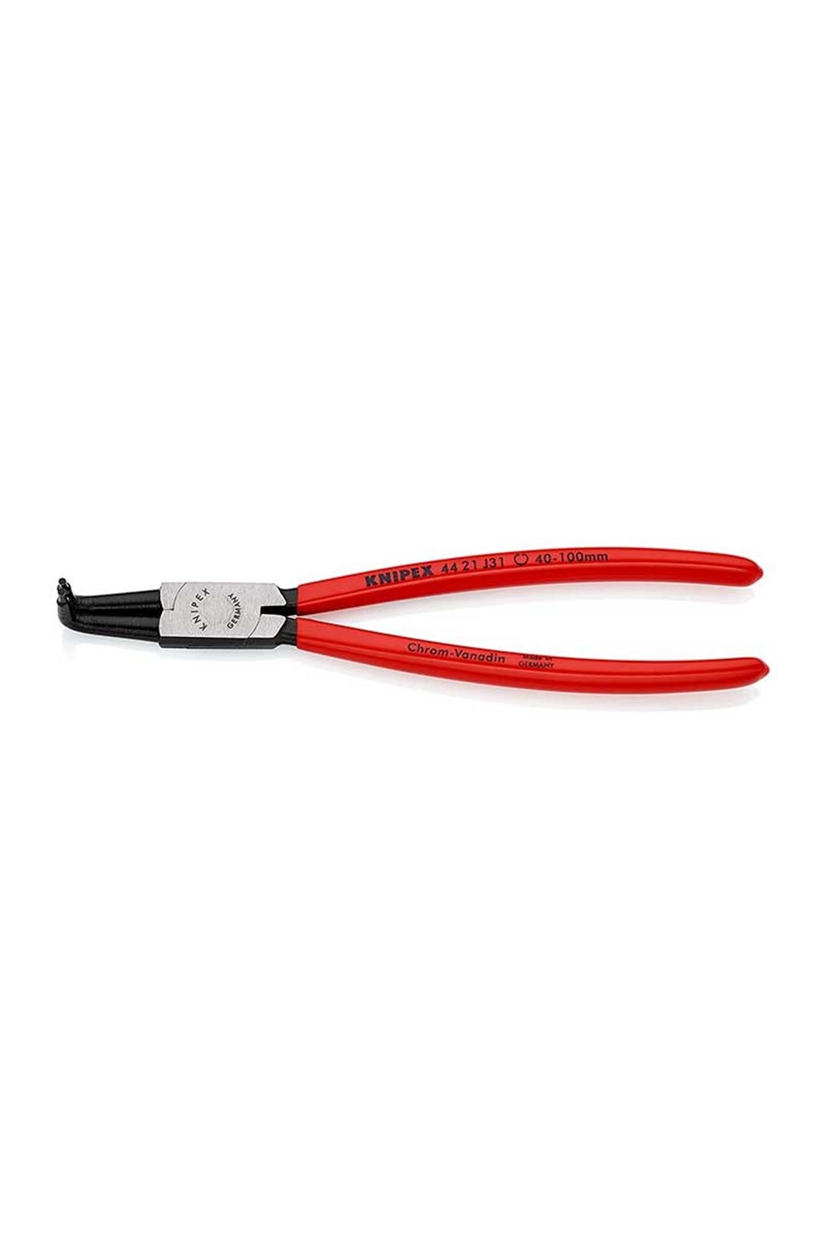 Knipex 44 21 J31 Eğri 90° İç Segman Pensesi