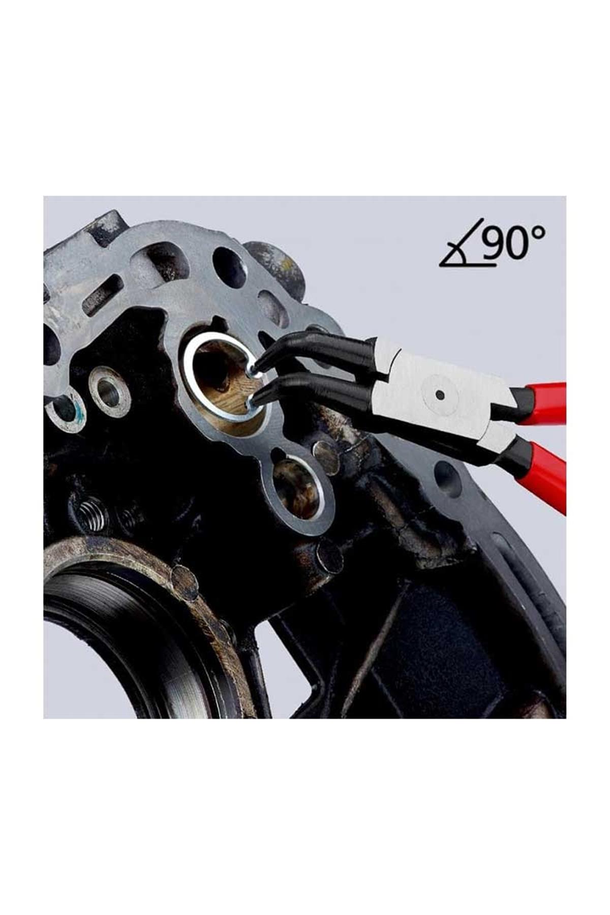 Knipex 44 21 J31 Eğri 90° İç Segman Pensesi