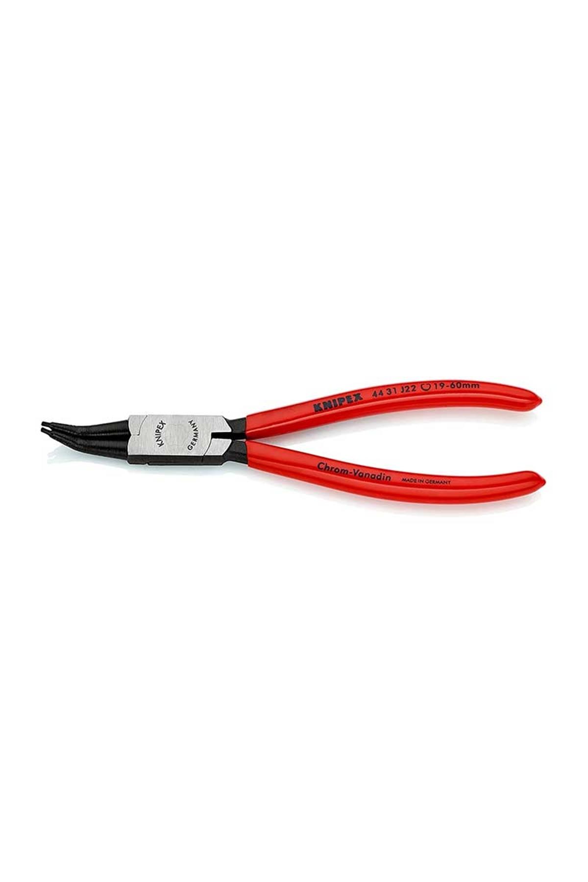 Knipex 44 31 J22 Eğri 45° İç Segman Pensesi