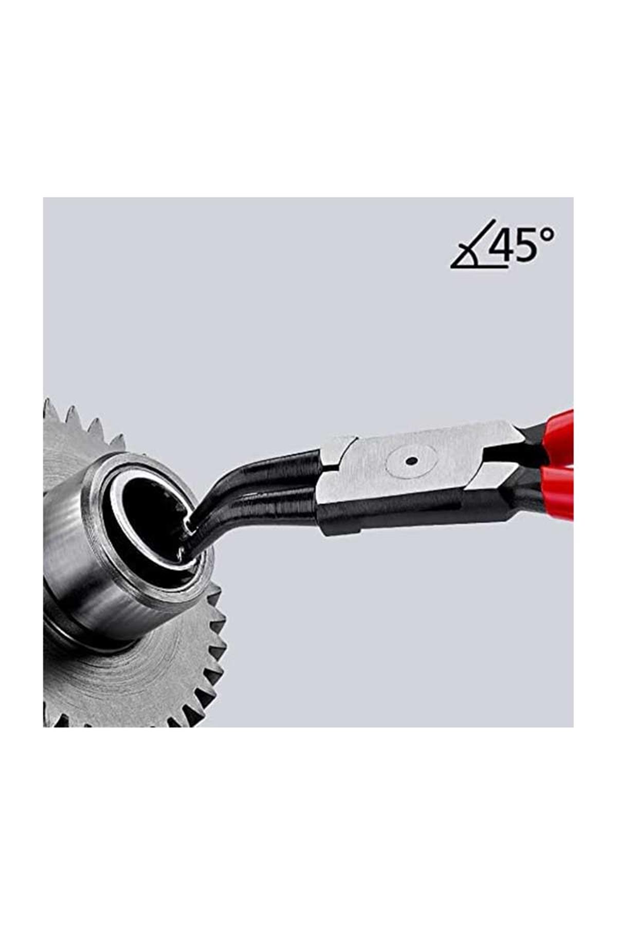 Knipex 44 31 J22 Eğri 45° İç Segman Pensesi