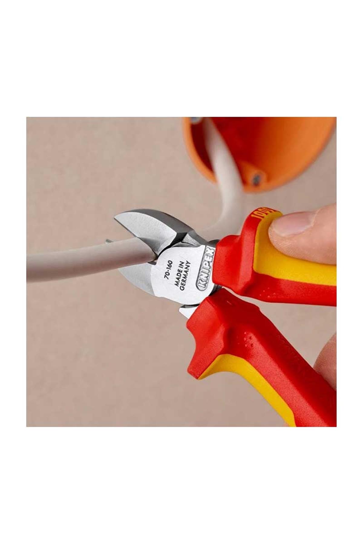 Knipex 70 06 160 T Asma Halkalı Yan Keski (VDE)