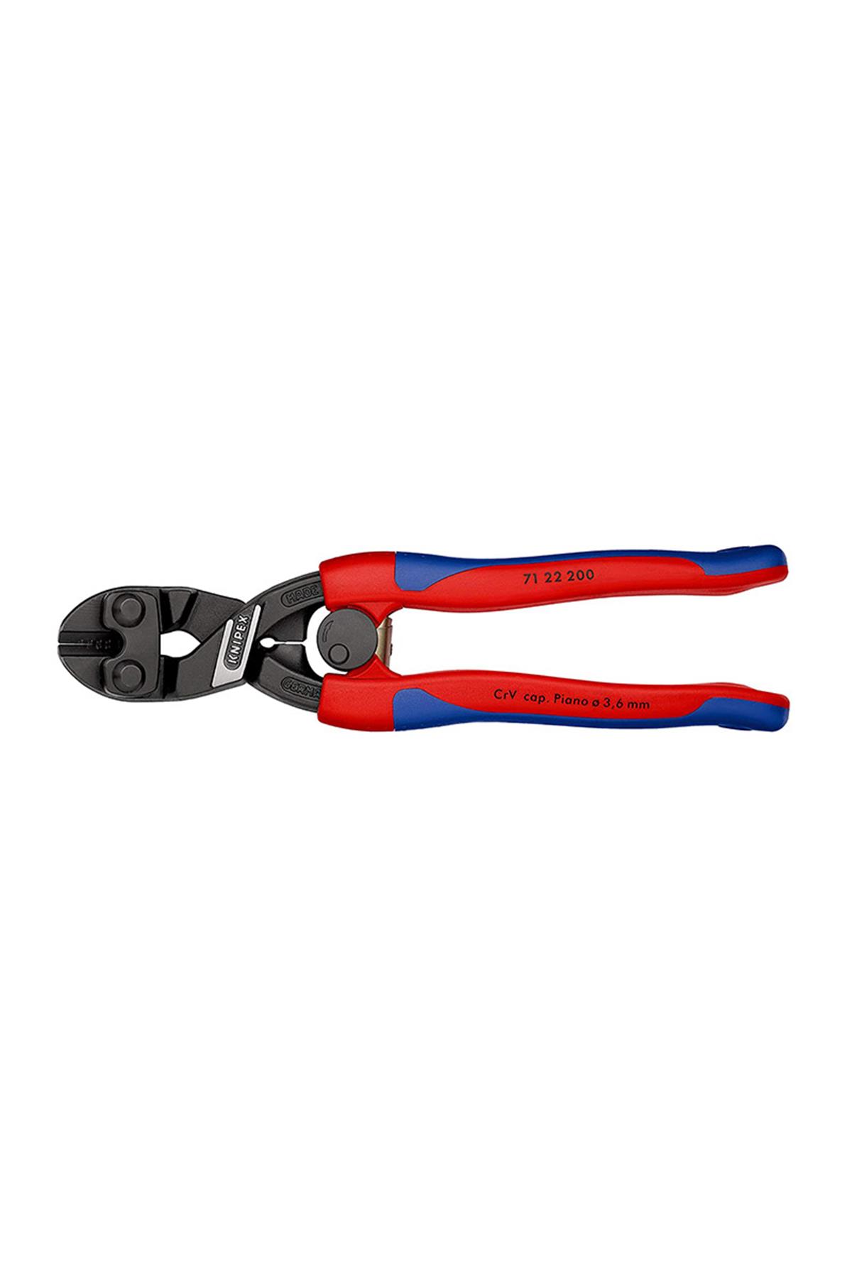 Knipex 71 22 200 Yaylı Eğri 20° Mafsallı Keski