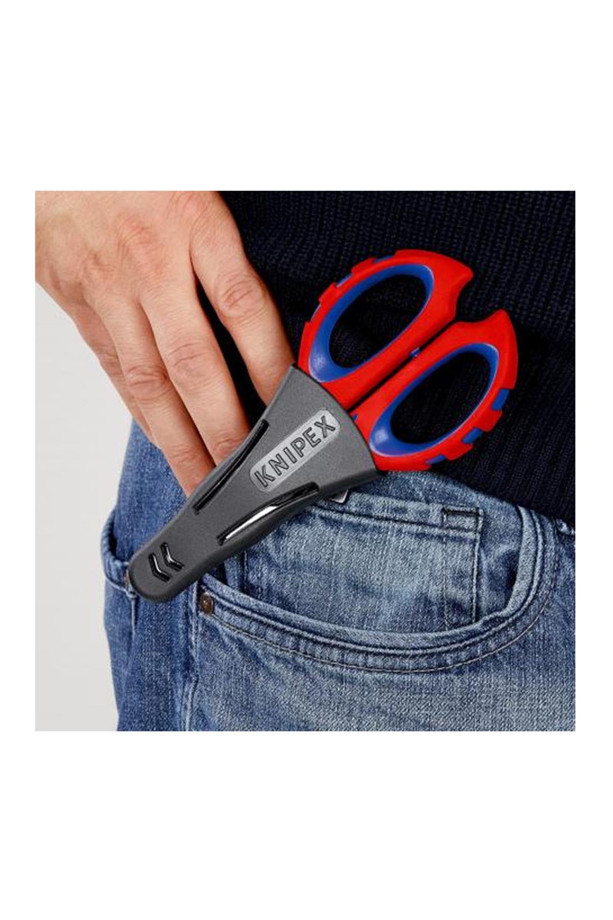 Knipex 95 05 10 SB Yüksük Sıkmalı Elektrikçi Makası