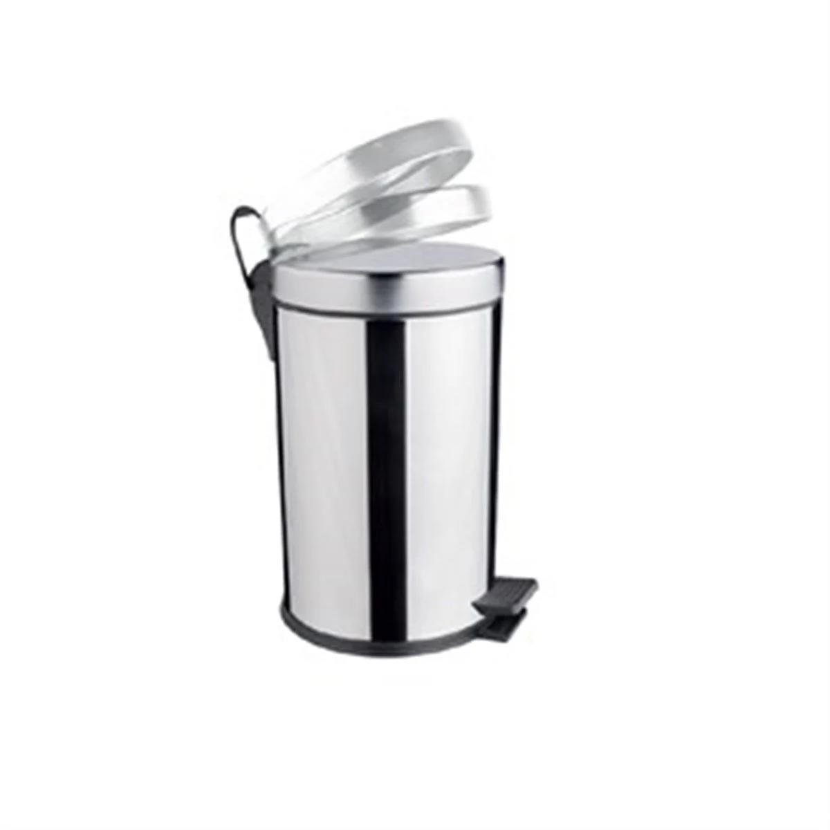 Maxiflow Pedallı Yavaş Kapanır Çöp Kovası Paslanmaz