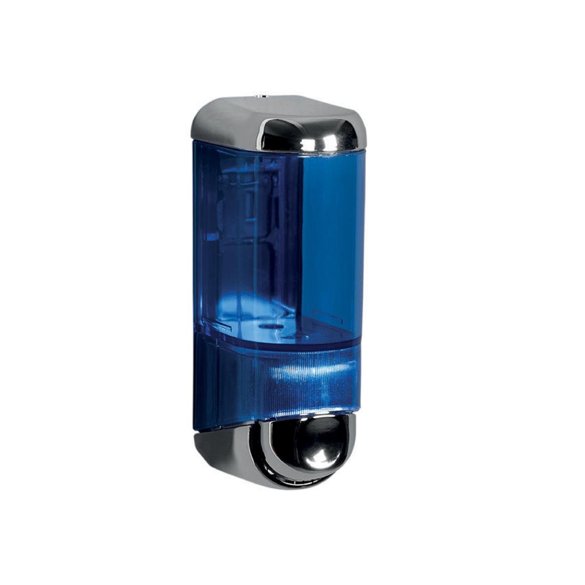 Maxiflow Plastik Sıvı Sabun ve Şampuan Verici (Krom-Şeffaf Mavi) 170 ML