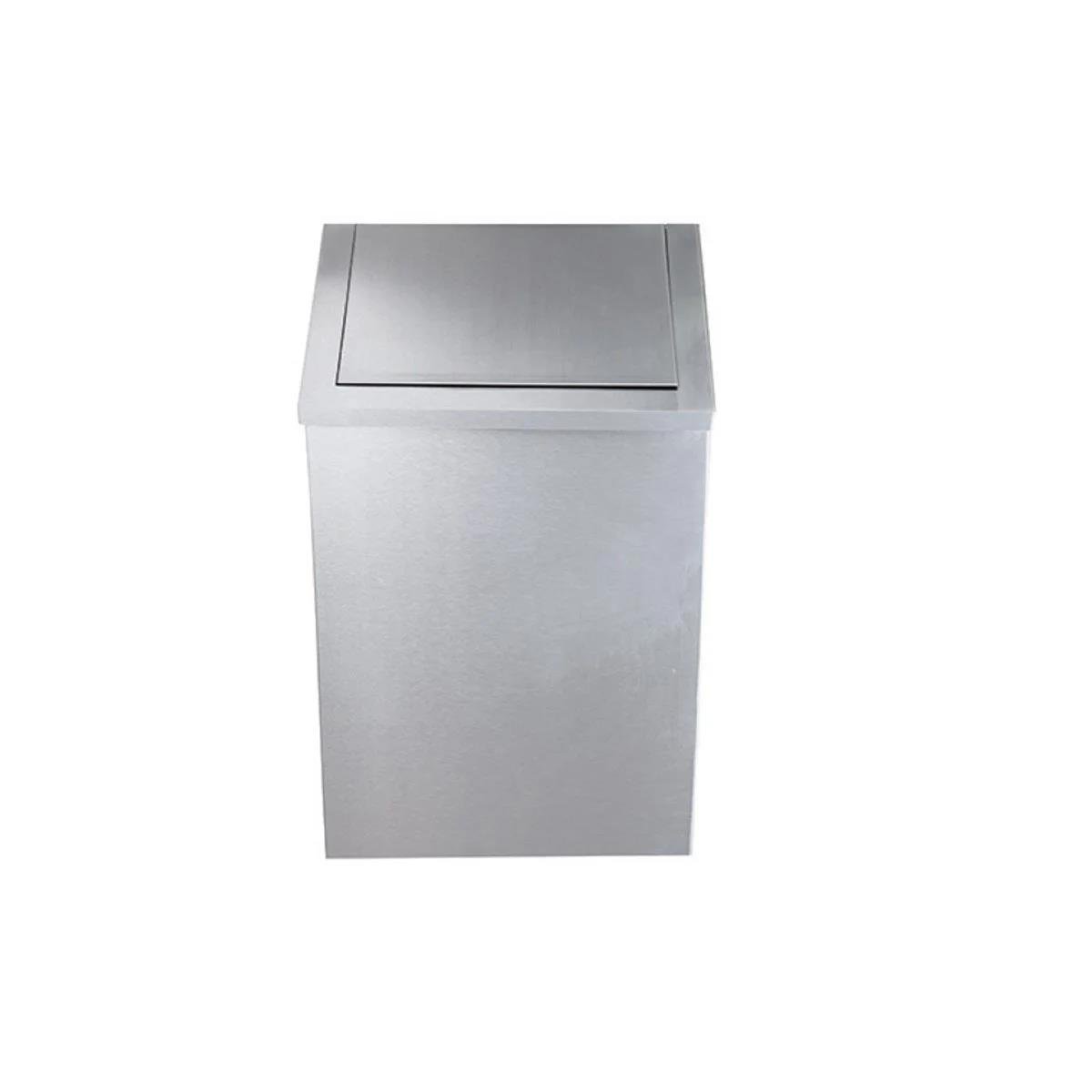 Maxiflow Sallanır Kapak Çöp Kovası Krom