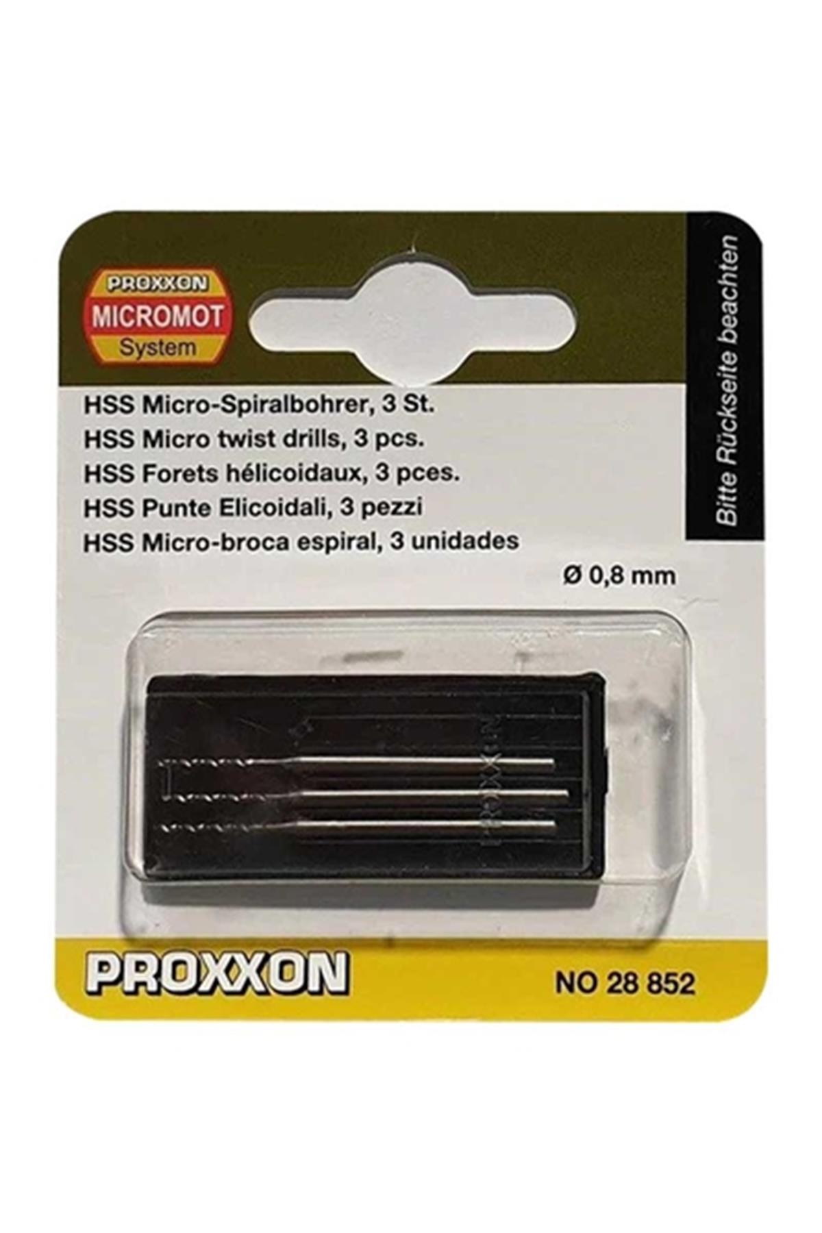 Proxxon 28852 HSS Matkap Ucu 0.8 mm 3'lü