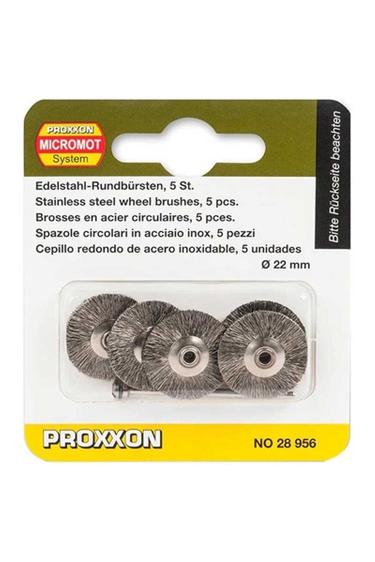 Proxxon 28956 Çelik Fırça Diskleri 5'li