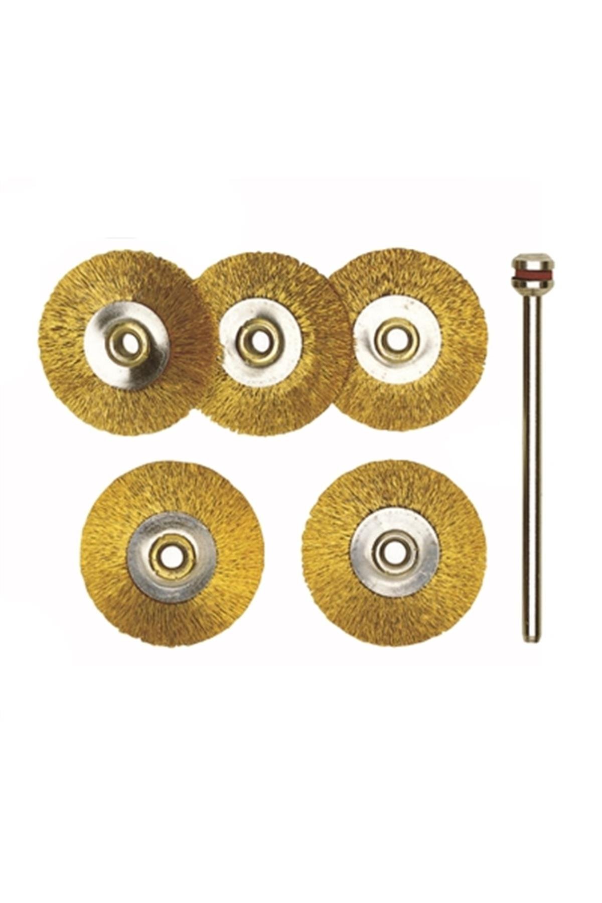 Proxxon 28962 Daire Tel Sarı Fırça 22 mm 5'li