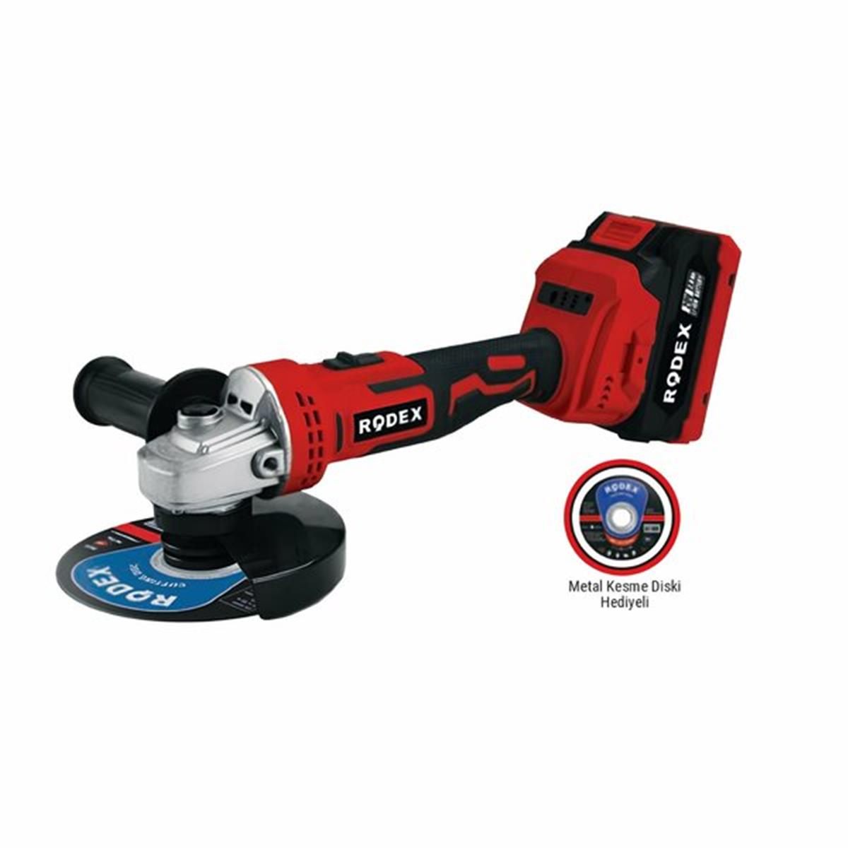 Rodex RDX1021 115/125 mm Akülü Avuç Taşlama