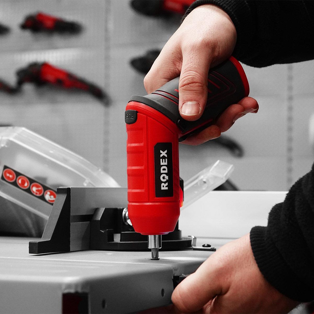 Rodex RDX3085 Akülü Tornavida 6,35 mm 210RPM 2.5nm 3.6V 1.5Ah Blister Ve Aksesuarlı 