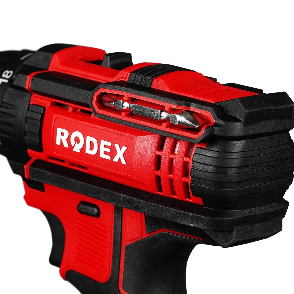 Rodex RDX3321 Akülü Vidalama ve Delme Makinesi 10 mm 0-350/0-1350RPM 2X Li-Ion 12V