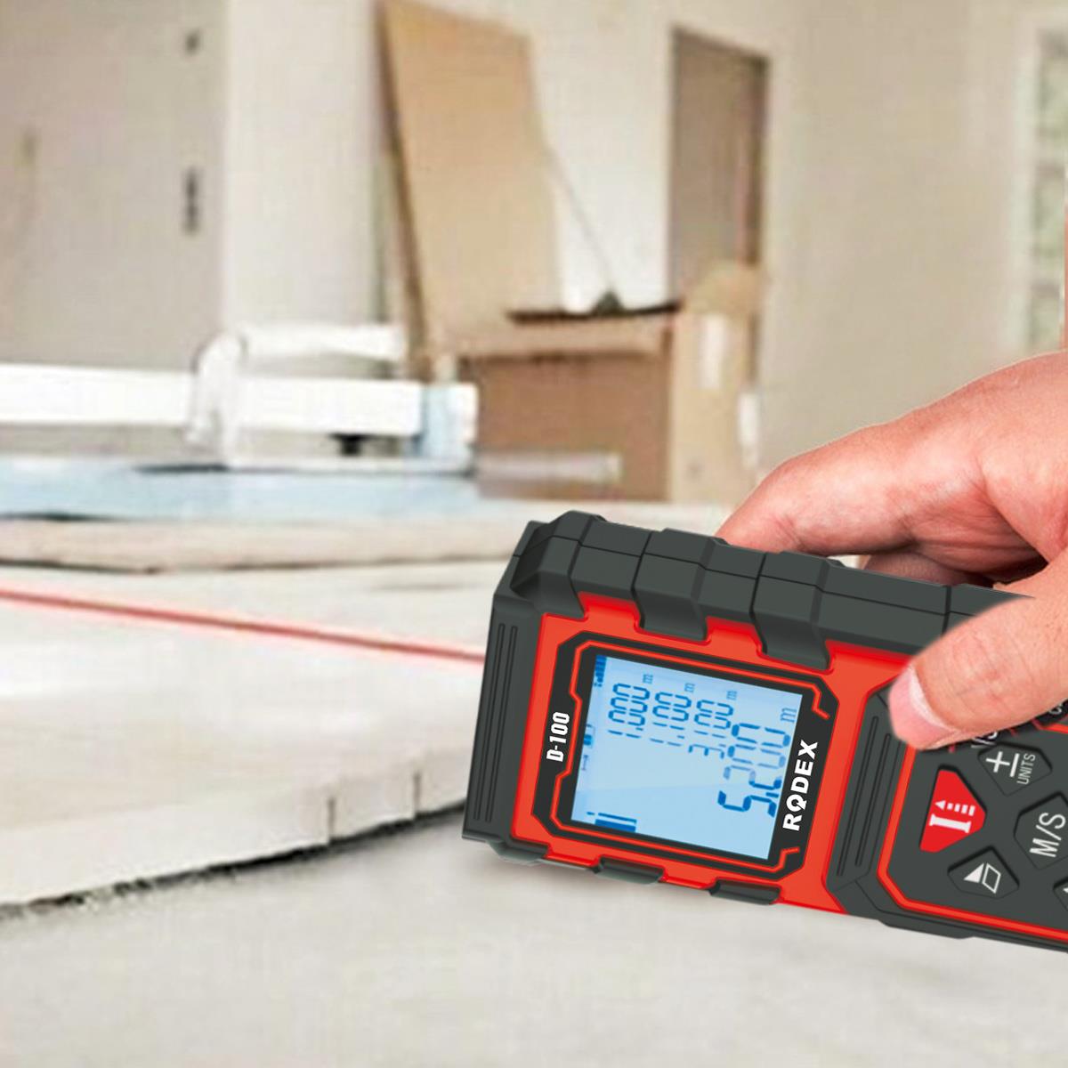 Rodex RHT09003100100 Lazerli Mesafe Ölçer 100 MT