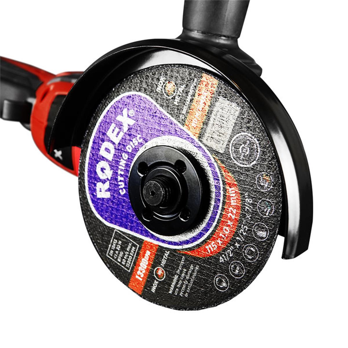 Rodex RPX2155 125 mm 850RPM 20V Avuç Taşlama (Solo)