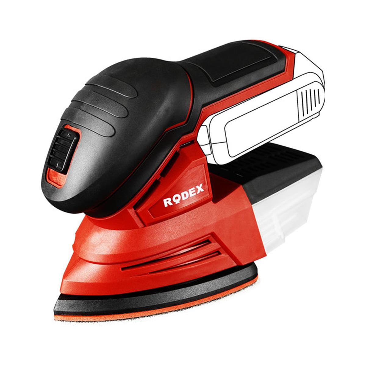 Rodex RPX2260 135x135x95 mm Akülü Zımpara (Solo)