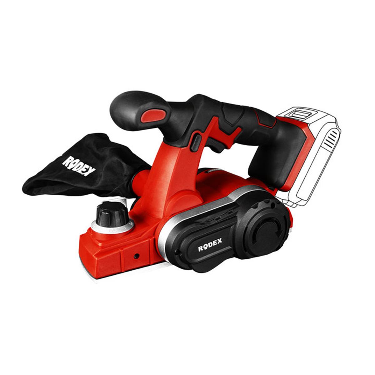 Rodex RPX2280 60 mm 1000RPM Akülü Planya (Solo)