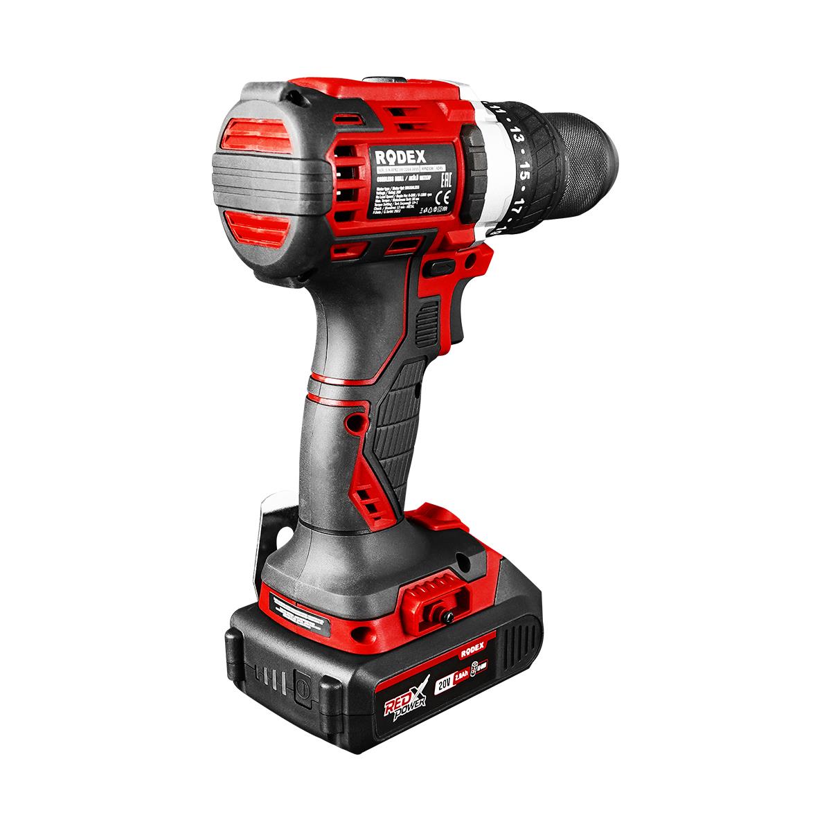 Rodex RPX2330F 2 Vites 20V Akülü Matkap