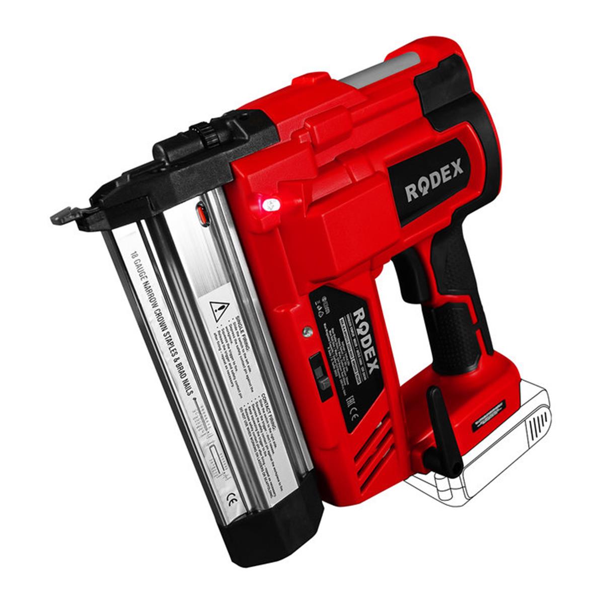 Rodex RPX2415 Akülü Zımba-Çivi Tabancası