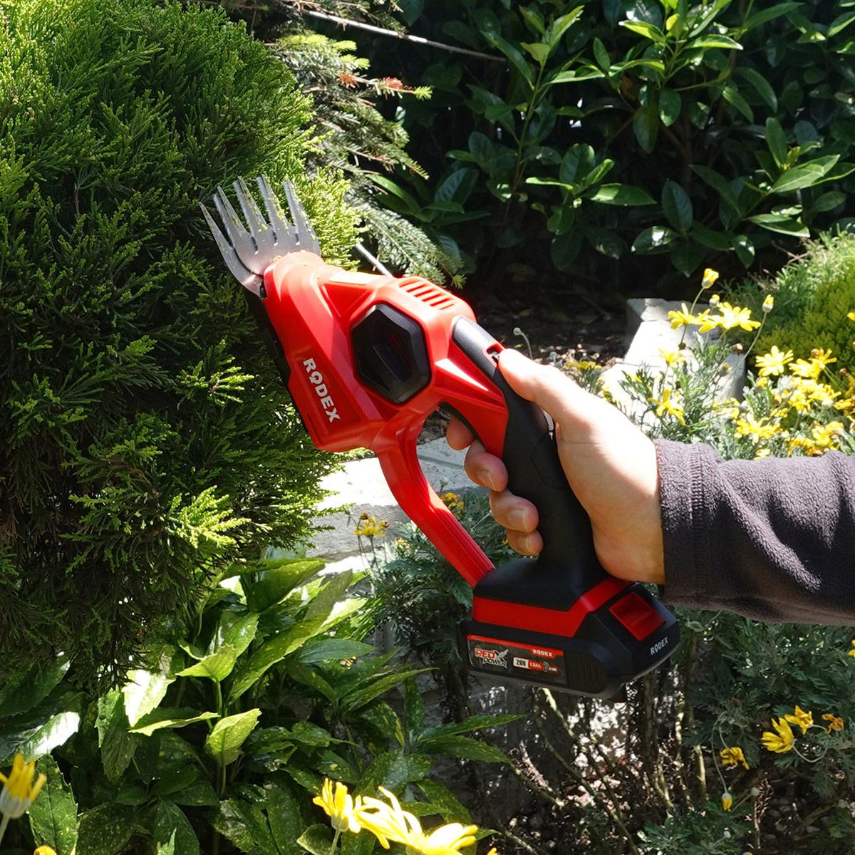 Rodex RPX2620 199 mm 1200RPM 20V Akülü Çim Makası/Çit Budama