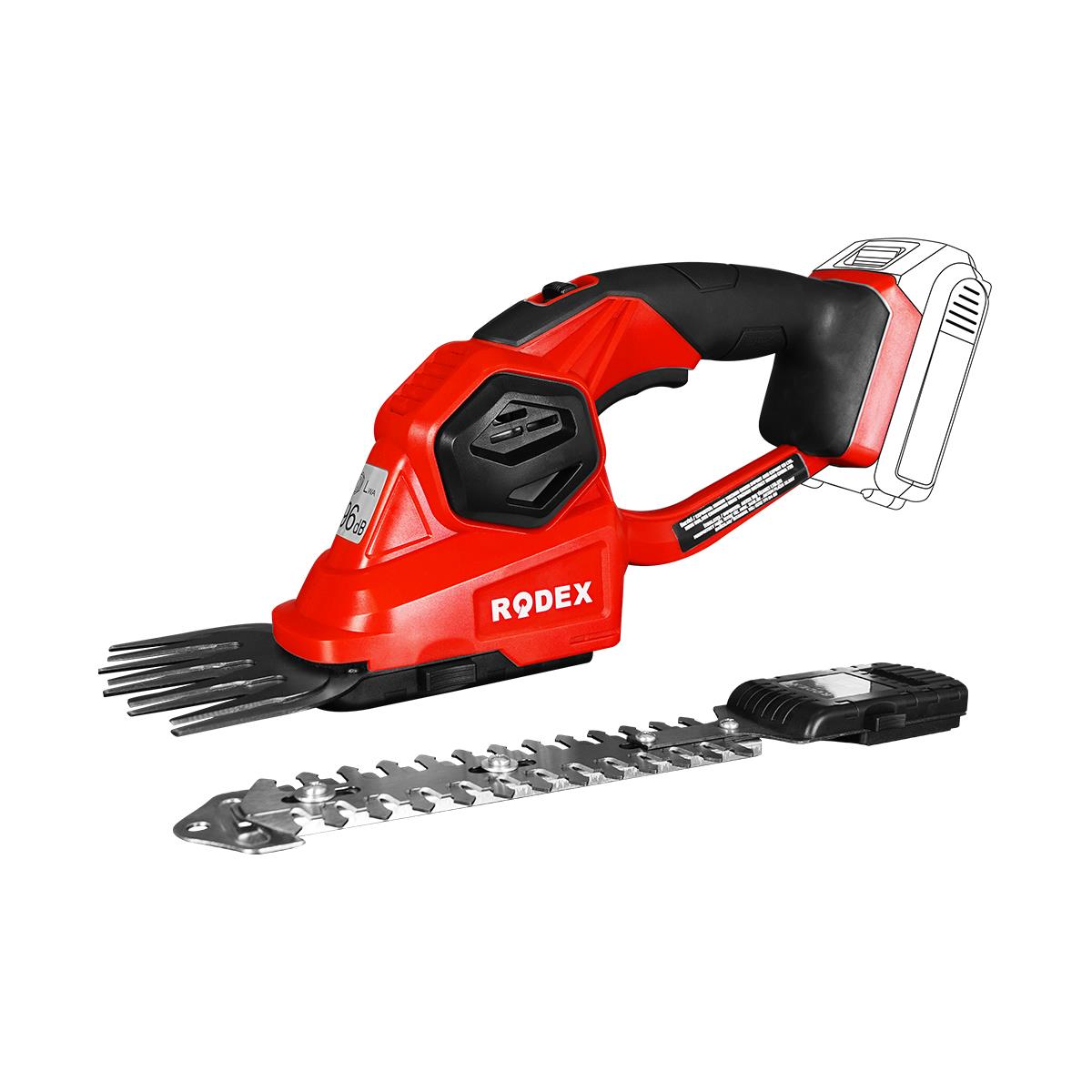 Rodex RPX2620 199 mm 1200RPM 20V Akülü Çim Makası/Çit Budama