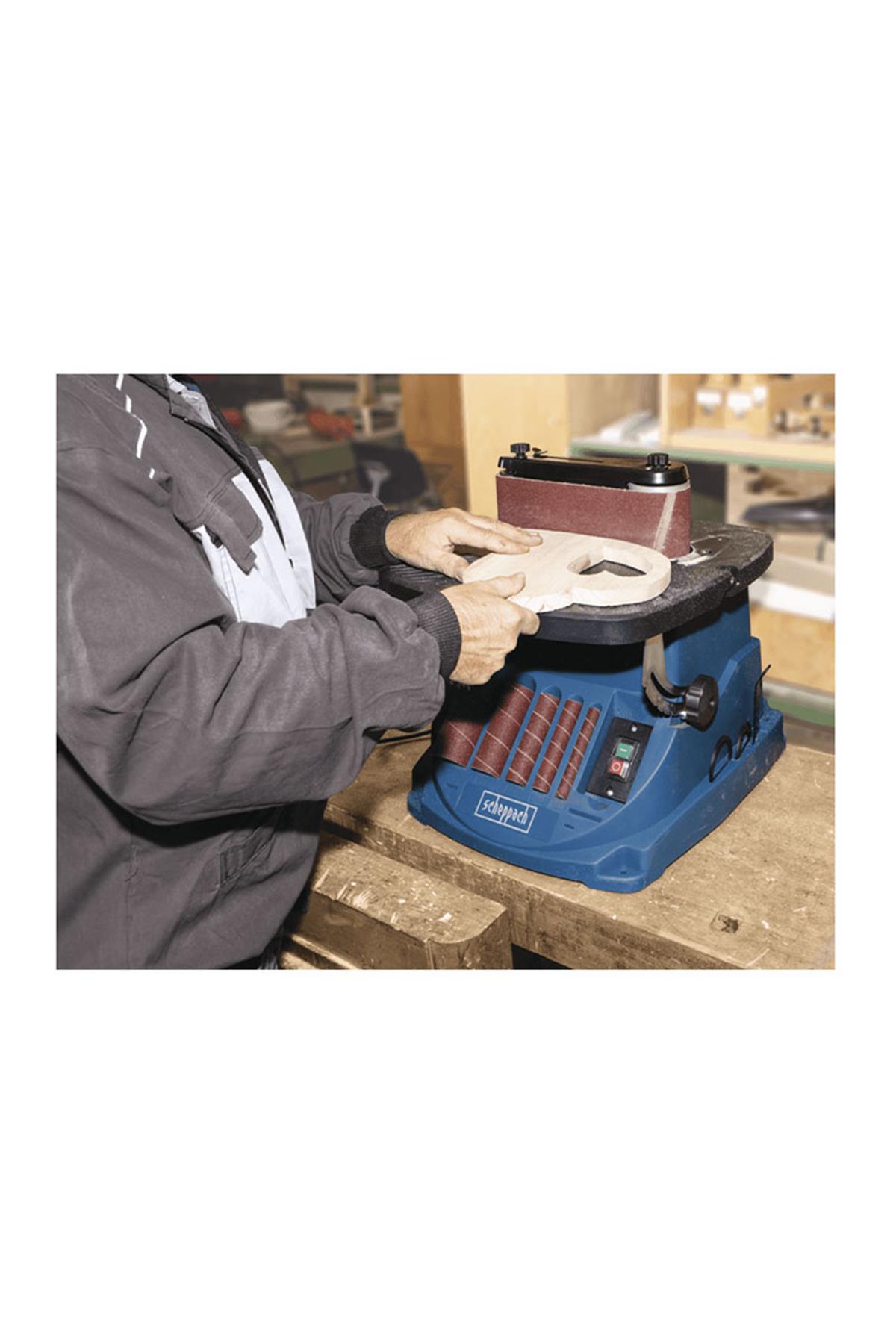 Scheppach OSM600 Salınımlı Bant & Silindir Zımpara Makinesi