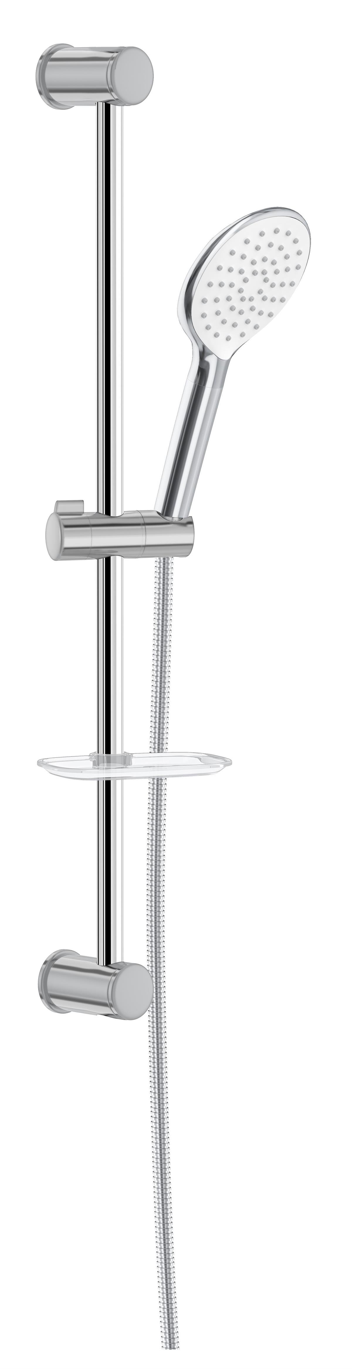 Valtemo Deluxe Silver Grey Sliding Duş Seti