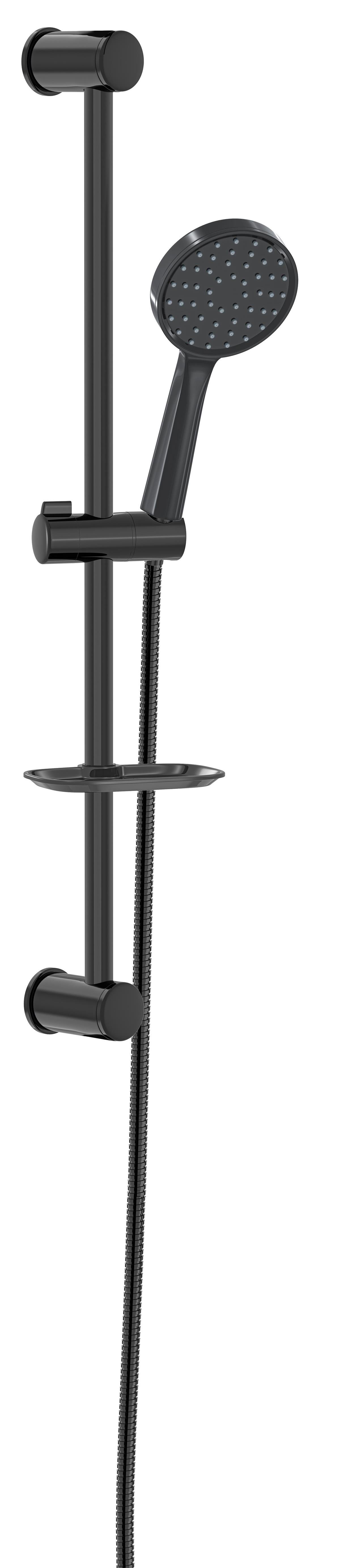 Valtemo Grando Jet Black Sliding Duş Seti