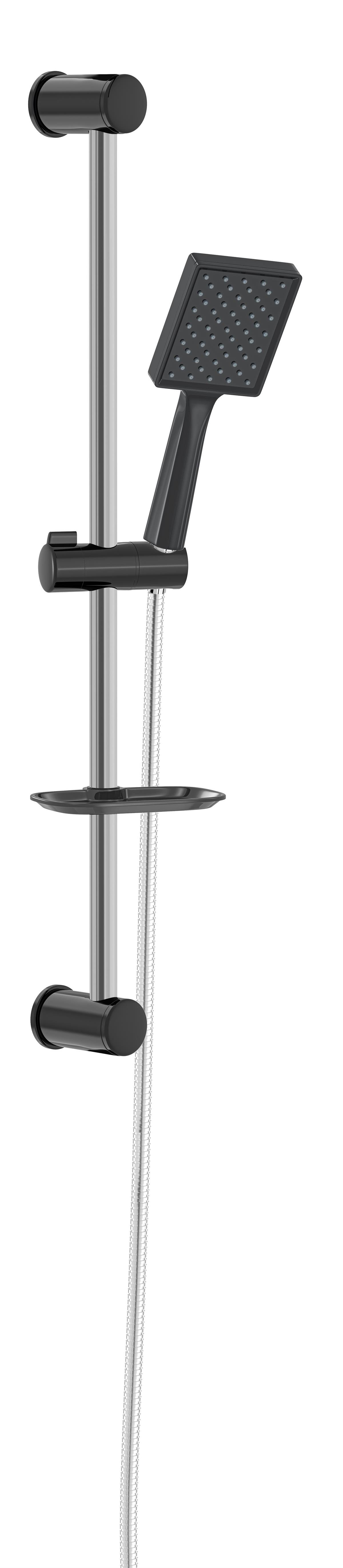 Valtemo Queen Black Sliding Duş Seti