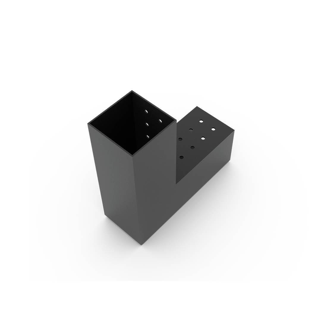 Venina Home 9x9 Ahşap Kirişler İçin 2 Kollu L Köşe Braketi