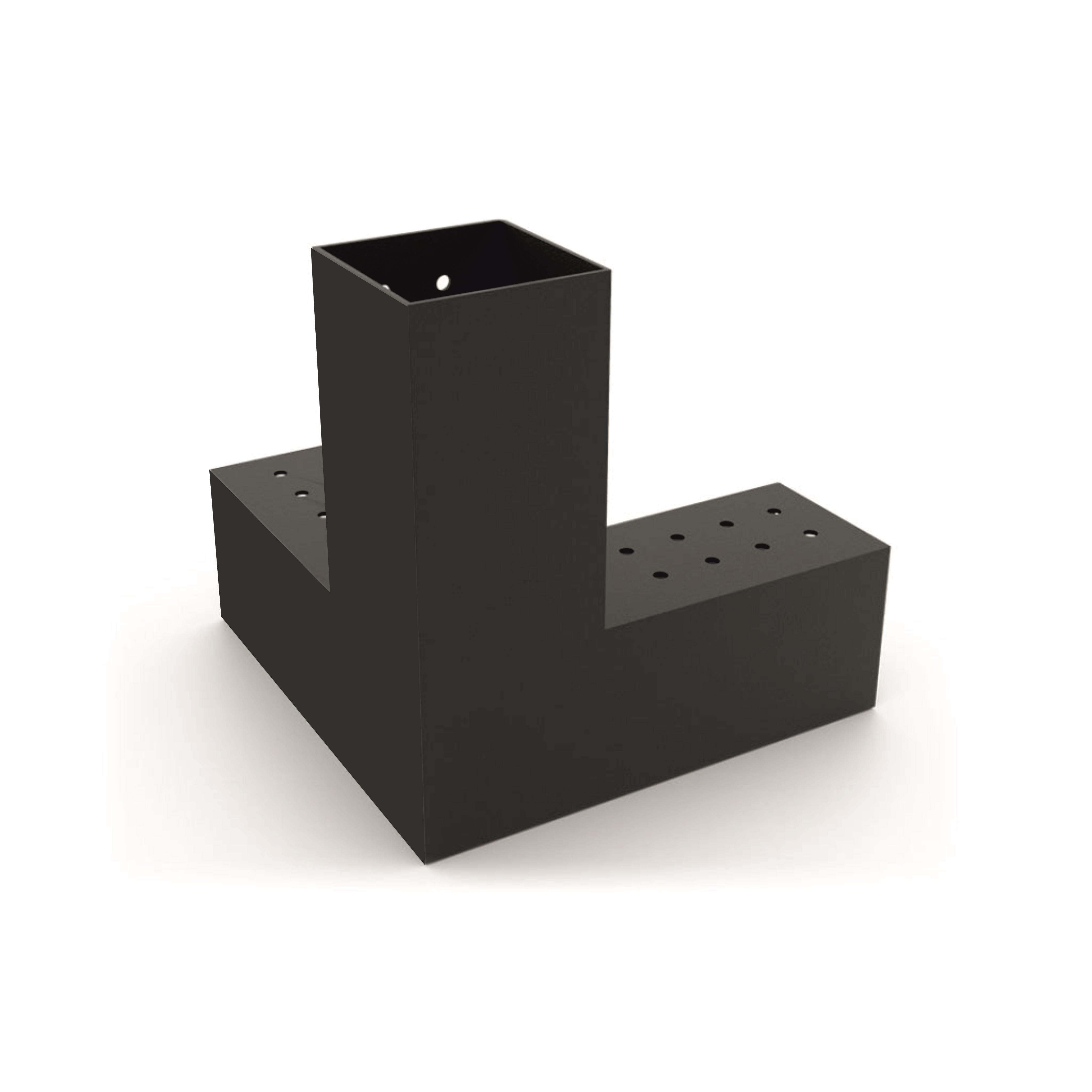 Venina Home 9x9 Ahşap Kirişler için 3 Kollu Pergola Köşe Kiriş Braketi