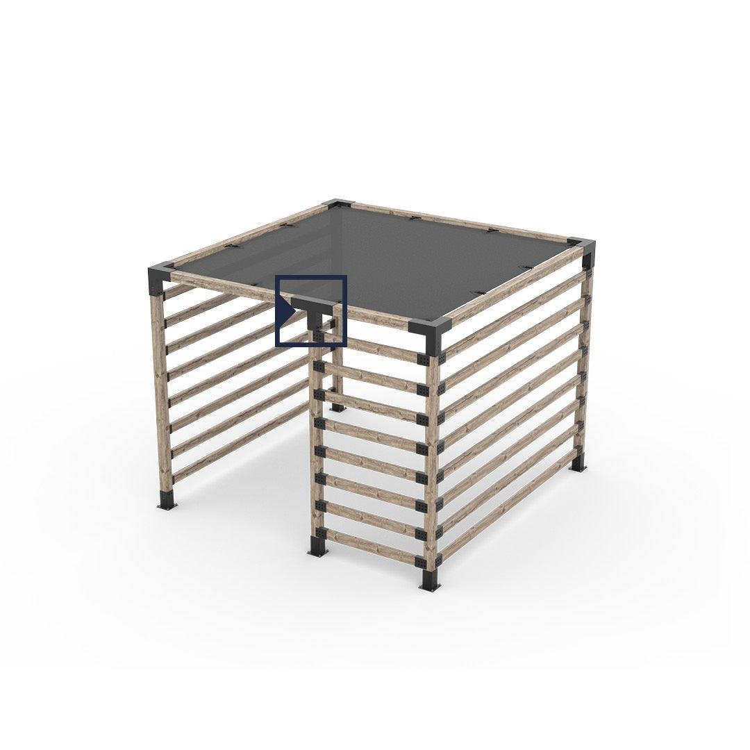 Venina Home 9x9 Ahşap Kirişler İçin 3 Kollu T Pergola Kenar Orta Braketi