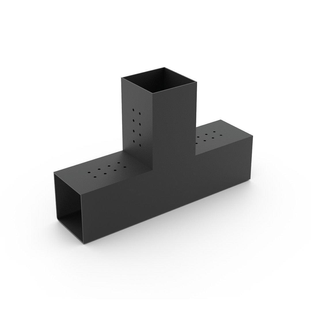 Venina Home 9x9 Ahşap Kirişler İçin 3 Kollu T Pergola Kenar Orta Braketi