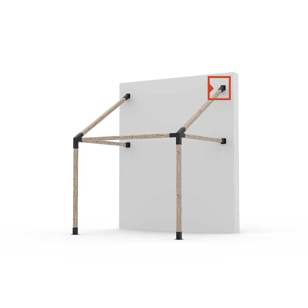 Venina Home 9x9 Ahşap Kirişler İçin +30 Pergola Duvar Montaj Braketi